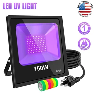 150W Black Light for Glow Party Dance Music Stage Halloween Led Purple Lights - Picture 1 of 12