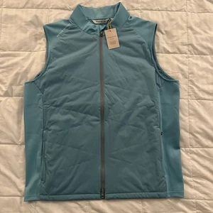 Peter Millar Fuse Elite Hybrid Weste | Cyan Blue | Herren Gr. Large | NEU mit Etikett - Bild 1 von 5