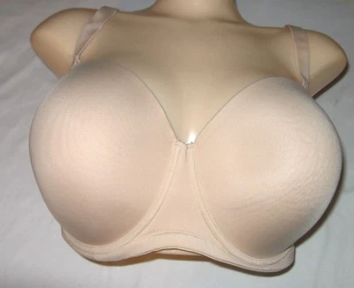 NUEVO SUJETADOR SIN TIRANTES 42DDD WACOAL BEIGE FIGURA COMPLETA ALFOMBRA ROJA CON AROS 854119 Foto 1 de 3