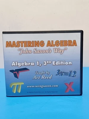 Mastering Algebra  John Saxon's Way Algebra 1,  3rd. Edition 11 DVD Set▪︎NEW - Image 1 of 4