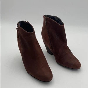 Miz Mooz dunkelbraune Stiefeletten Damen 7,5 Freizeit Festival Büro Retro Leder - Bild 1 von 13