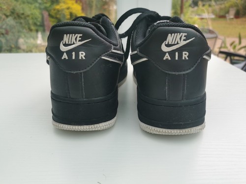 Nike Air Air Force 1 Low 2023 nero nero bianco Swoosh UK 6 EU 40