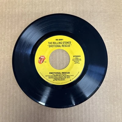 45 об/мин винтажный 7-дюймовый виниловый музыкальный автомат с одним хитом Rolling Stones эмоциональное спасение - Изображение 1 из 2