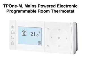 Termostato de habitación programable alimentado por red Danfoss TPOne-M 230 Vac 087N7852 nuevo en caja - Imagen 1 de 16