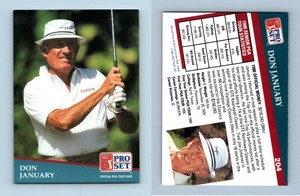 Don January #204 PGA Tour 1991 Pro Set Trading Card
