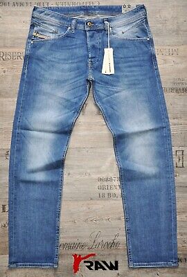 Diesel Belther 0665h 29 L32 Slim Tapered New Man / Mens Jeans Stretch Stone Blue • 55.16€