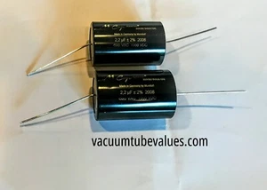 TWO Mundorf MCap Supreme Silver Gold Oil Capacitor 2.2 uf  2.2uf 1000VDC - Picture 1 of 1