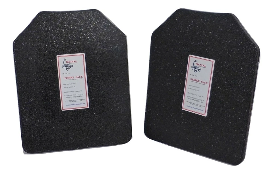 GEAR Tactical Scorpion Level IIIA Body Armor Pair Hard 8" x 10" Plates | Stops .44