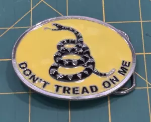 Don't Tread On Me Belt Buckle Great Used Condition 42496 - Picture 1 of 4