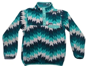 Patagonia Synchilla Snap-T Fleece Jacket Girls L 12 Large Regular Pullover - Picture 1 of 7