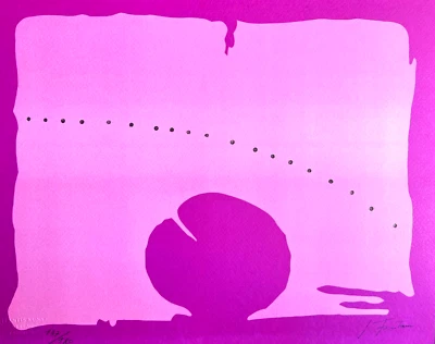 Litografía Lucio Fontana (pluma firmada original con certificado de autenticidad) lápiz numerado opcional Foto 1 de 4