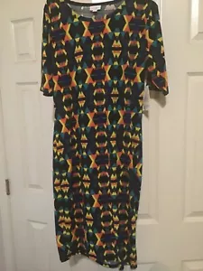 Abito Lularoe Julia multicolore grande nuovo con etichetta - Foto 1 di 2