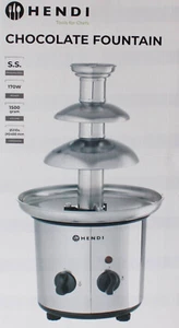 HENDI Schokoladebrunnen, mit 3 Ebenen, Schokofondue, Schokobrunnen (15PL8) - Imagen 1 de 3