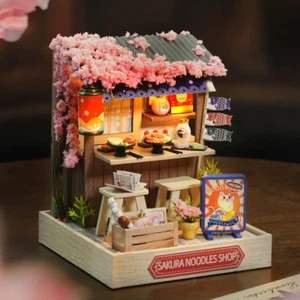 Mini Miniatur Puppenhaus Zum Selbermachen Kleines Haus Kit Spielzeug Haus Möbel Holz Handwerk - Bild 1 von 28
