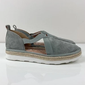 Lucky Brand Women’s Jenife Sage Green Suede Espadrille Shoes Size 7.0 - Picture 1 of 10