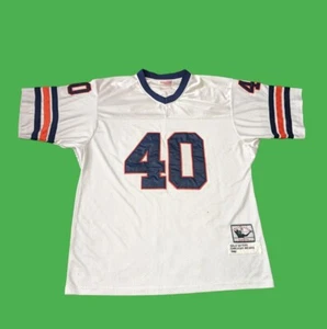 Chicago Bears Gale Sayers Mitchell & Ness Throwback NFL Sewn White Jersey 3XL - Picture 1 of 8