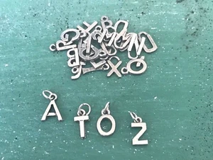 52 Assorted Pieces A to Z PEWTER LETTERS FOR HOME, DECOR, CRAFT SHOPS ALL NEW. - Picture 1 of 1