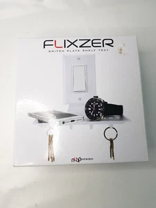 Flixzer Switch Plate Shelf White Tray New Sealed - Picture 1 of 4