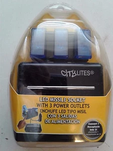 CityLITES LED Missile Socket with 3 Power Outlets - Picture 1 of 2