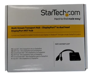 StarTech Mini-DisplayPort auf 2 DisplayPorts Multistream Hub MSTMDP122DP - Bild 1 von 4