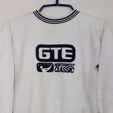 GTE Northwest Classic Golf Sweatshirt Vintage 80s Inside Out Fleece Youth 10 Cover