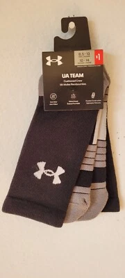 UA Team Unisex 1-Pair Cushioned Crew Socks. (75). - Image 1 of 4