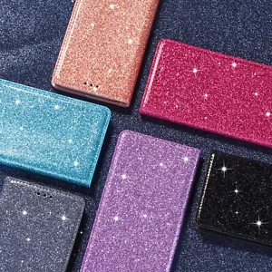 Glitter Magnetic Flip Case For Xiaomi Redmi K50 Ultra 11A 12C Note 12 Pro Pro+ - Picture 1 of 18