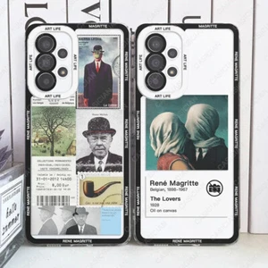 Rene Magritte Art Case For Samsung Galaxy S20 FE S21 S22 Plus S23 S24 Ultra A52 - Imagen 1 de 58