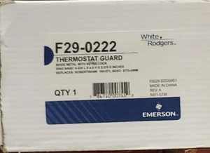 NEW White Rodgers F29-0222 Thermostat Guard, Beige Metal W/ Keyed Lock - Picture 1 of 1