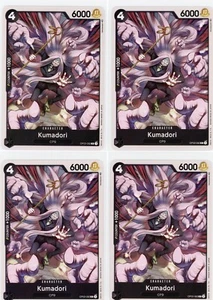 ONE PIECE Card Game Pillars of Strength KUMADORI X4 OP03-082 C ENGLISH - Picture 1 of 1