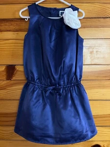 Janie and Jack Posh Posy Blossom Dress EUC Girls Blue  3D Flower Size 4 - Picture 1 of 3