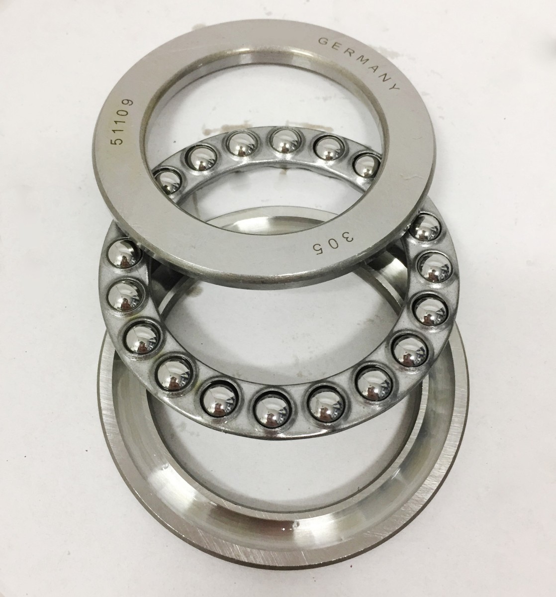 5 Cuscinetti A Sfera Assiali 10x18x5.5mm In Ottone - Per Carichi Assiali, ABEC1, Con Rondelle - Foto 5