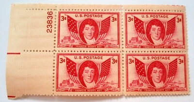 SCOTT 962 - FRANCIS SCOTT KEY ISSUE - BLOCK of 4 - 1948 - MNH - Image 1 of 2
