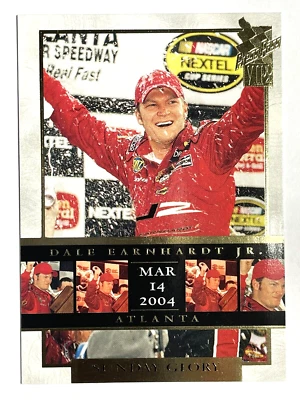 HOFer DALE EARNHARDT JR 2004 Press Pass VIP SUNDAY GLORY ATLANTA Racing Card #46 - Image 1 of 2