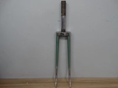 VINTAGE 1950's 60's BIANCHI STEEL FORKS 700c 170mm STEERER - Image 1 of 4