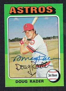 Doug Rader #165 signed autograph auto 1975 Topps MINI Baseball Trading Card - Picture 1 of 1