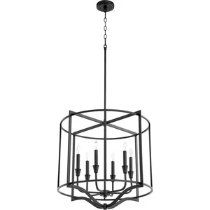 Quorum Marquee 6 Light Nook Pendant, Noir - 6414-6-69 - Picture 1 of 1