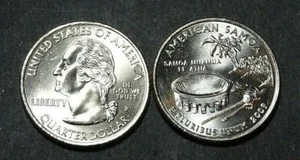 2009-P "DC & US TERRITORIES" (1) QTR. (AMERICAN SAMOA) BU UNCIRCULATED  - Picture 1 of 2