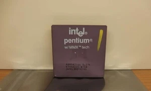 Intel Pentium MMX, 166MHz/66MHz, Sockel 7 Prozessor _ Keramik _H - Bild 1 von 4
