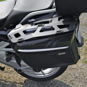 Isotta upper black aluminium plates for side cases BMW K1600GT-GTL 2010-2024 - Picture 1 of 5