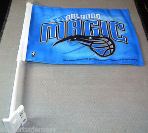 NBA Orlando Magic Logo on Royal Blue Window Car Flag by RICO Industries