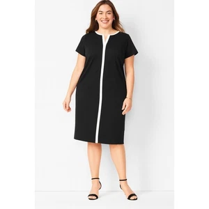 Talbots Black and White Ponte Sheath Dress Size 2 - Picture 1 of 5
