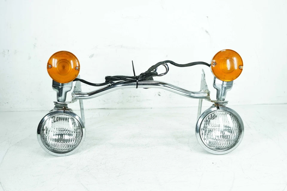 95 Harley Touring FLHR Road King OEM Indicadores de Seta Frontal Barra de Luz Auxiliar - Imagem 1 de 4