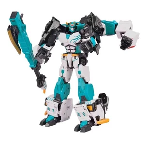 Metal CardBot 2 Musclehide Transforming Robot & Crane Truck Action Figure W/BOX - Picture 1 of 16