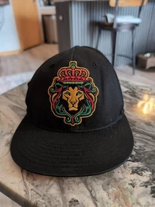 Carbon Elements Rasta Lion Snapback Hat Cap Black Unisex King Crown New - Picture 1 of 3