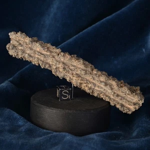 Fulgurite 12,3 cm Lechateliérite 18,72 g impact foudre pierre de foudre - Bild 1 von 5