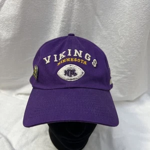 Minnesota Vikings Hat Cap Mens Purple Strap Back Puma Pro Line NFL Free Pin! - Picture 1 of 5