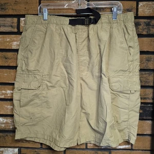 Timberland Men's Khaki 2X Hiking Shorts Cargo Lined Belted Work Hunting Fishing - Picture 1 of 9