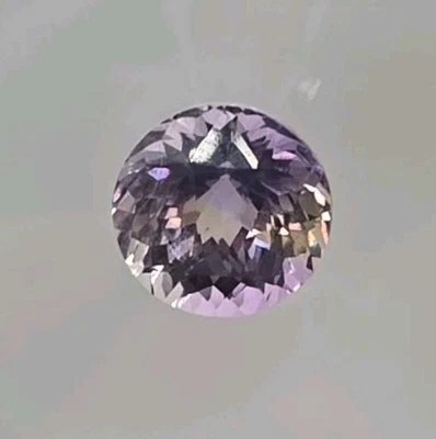 Rockin'! Pedra preciosa ametrina 2,71 ct VVS 9,5 mm corte redondo personalizado amarelo/roxo UnT! - Imagem 1 de 4