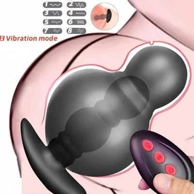 Extra Large Inflatable Male Prostate Anal Butt Plug Dildo Huge Men Women Sex Toy - Image 1 of 4